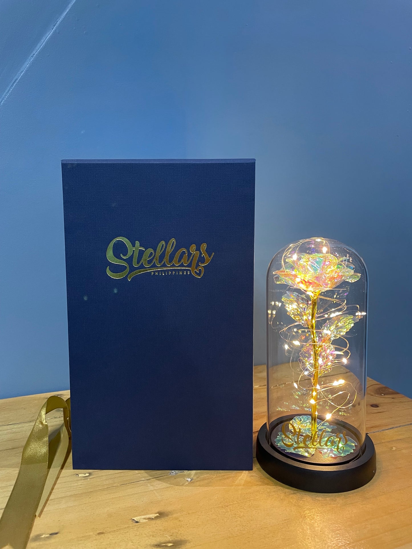 Beauty and the Beast with Stellar's Signature Rose in Glass Dome
